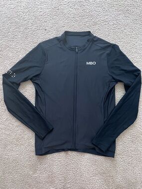 MBO Men's Black Long Sleeve Cycling Jersey